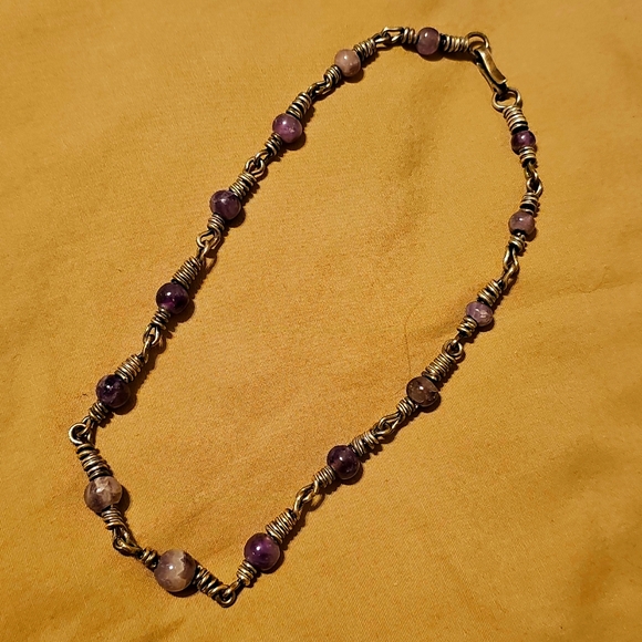 Custom Amethyst SS Necklace